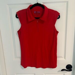 Sleeveless golf top